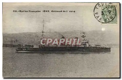 Cartes postales Bateau Guerre Iena Cuirasse