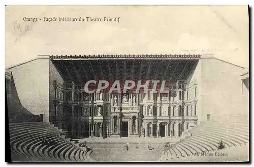 Cartes postales Orange Facade interieure et Theatre primitif