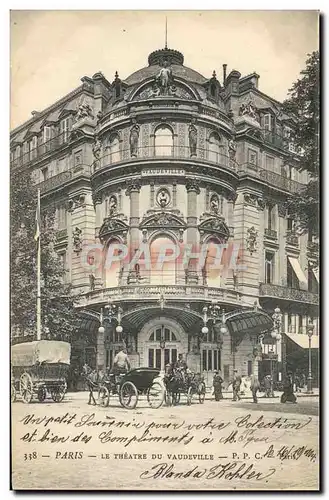 Ansichtskarte AK Theatre du Vaudeville Paris