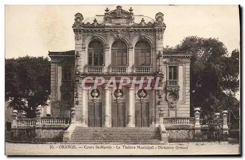 Cartes postales Orange Cours St Martin Le Theatre municipal Direction Grisoul