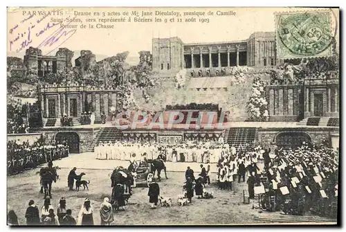 Cartes postales Parysatis Drame en 3actes de Mme Jane Dieulafoy Saint Saens Theatre