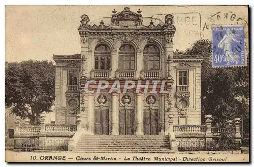 Cartes postales Theatre municipal Orange Cours St Martin