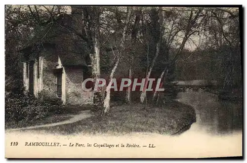 Cartes postales Rambouillet Le Parc les coquillages et la riviere