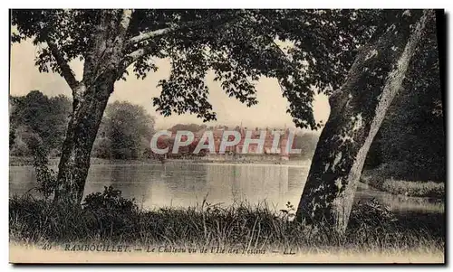 Cartes postales Rambouillet Le chateau vu de l&#39ile des Festins