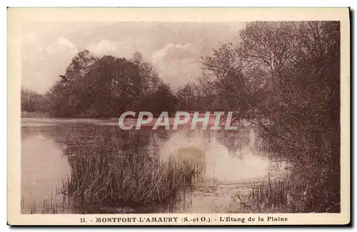 Ansichtskarte AK Montfort L&#39Amaury L&#39Etang de la Plaine