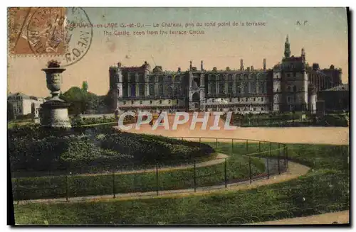 Cartes postales Saint Germain en Laye Le chateau pris du rond point de la terrasse