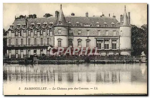 Cartes postales Rambouillet Le Chateau Pris des canaux