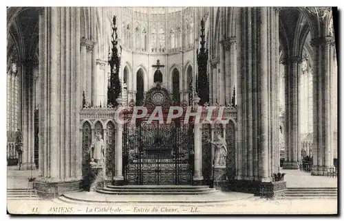 Cartes postales Amiens La Cathedrale Entree du Choeur