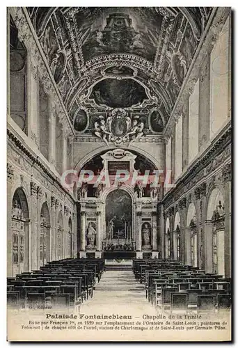 Ansichtskarte AK Palais de Fontainebleau Chapelle de la Trinite