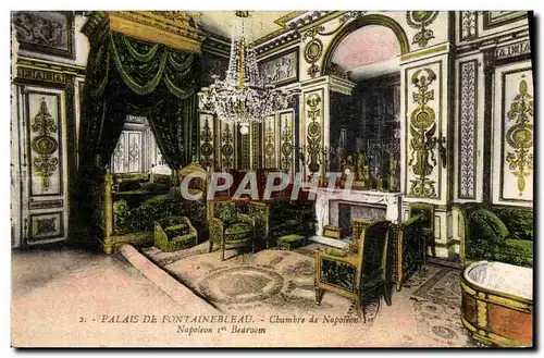 Cartes postales Palais de Fontainebleau Chambre de Napoleon 1er