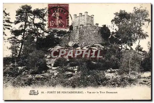 Cartes postales Palais de Fontainebleau Vue Sur la Tour Denecourt