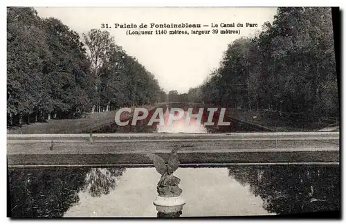 Cartes postales Palais de Fontainebleau Le Canal du Parc