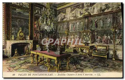 Ansichtskarte AK Palais de Fontainebleau Ancienne chambre d&#39Anne d&#39Autriche