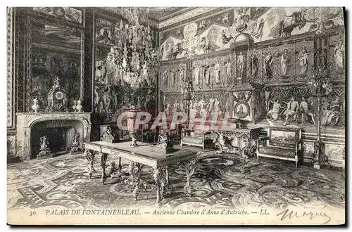 Cartes postales Palais de Fontainebleau Ancienne chambre d&#39Anne d&#39Autriche