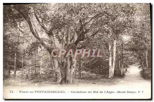 Ansichtskarte AK Foret de Fontainebleau Carrefour du nid de l&#39aigle Mont Ussy