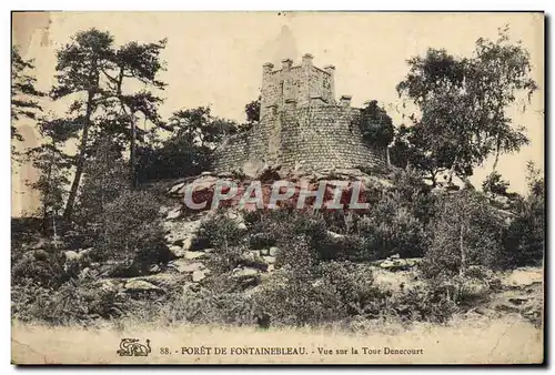 Cartes postales Palais de Fontainebleau Vue Sur la Tour Denecourt