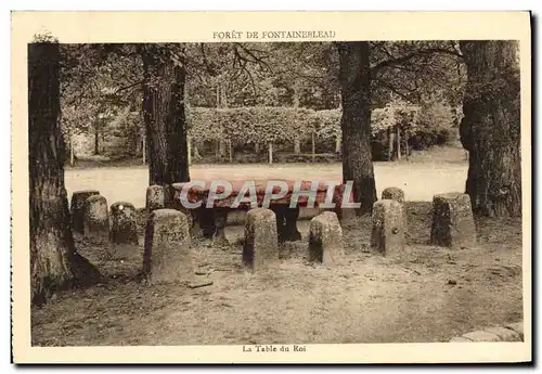 Cartes postales Foret de Fontainebleau la tbale du roi