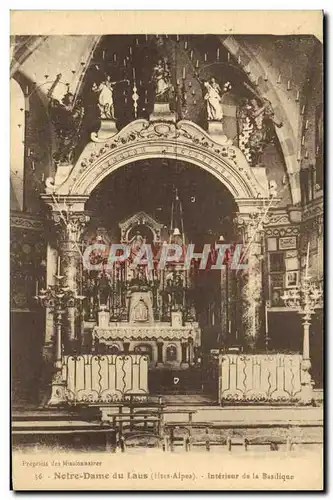 Ansichtskarte AK Notre Dame de Lans Interieur de la basilique