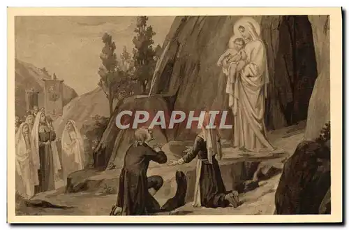 Ansichtskarte AK Notre Dame Du Laus Apparition de la Sainte Vierge a la grotte des Fours