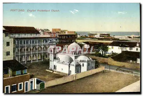 Cartes postales Egypte Egypt Port Said English protestant Church