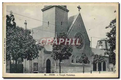 Cartes postales Temple protestant Reims