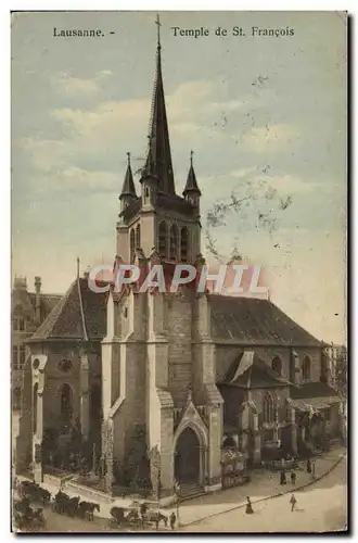 Cartes postales Lausanne Temple de St Francois protestant