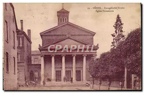 Cartes postales Duren Eglise protestante