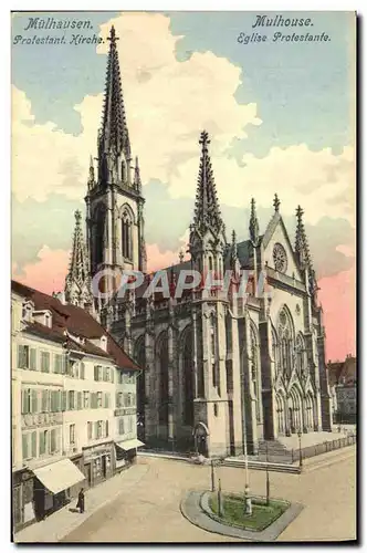 Cartes postales Eglise protestante Mulhouse