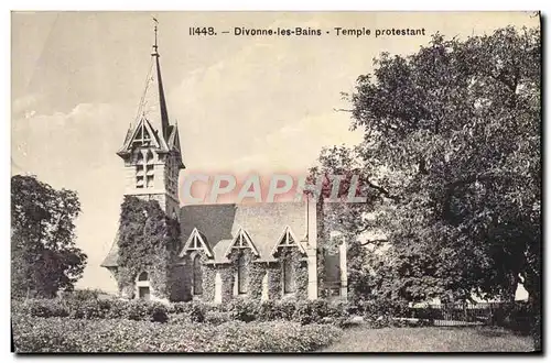Cartes postales Temple protestant Divonne les Bains