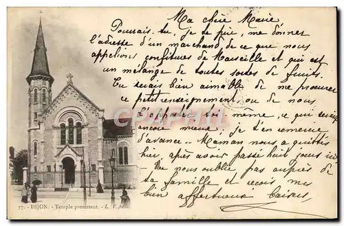 Cartes postales Temple protestant Dijon
