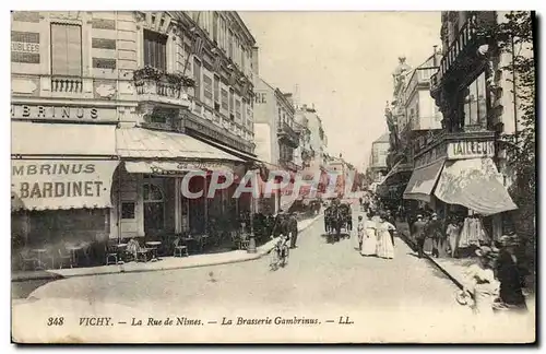 Ansichtskarte AK Biere Vichy la rue de Nimes La Brasserie Gambrinus Tailleur