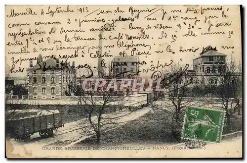 Cartes postales Biere Grande Brasserie de Champigneulles Nancy