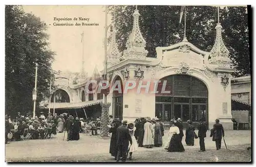 Cartes postales Biere Brasserie Exposition de Nancy Consortium des brasseries