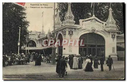 Cartes postales Biere Brasserie Exposition de Nancy Consortium des brasseries