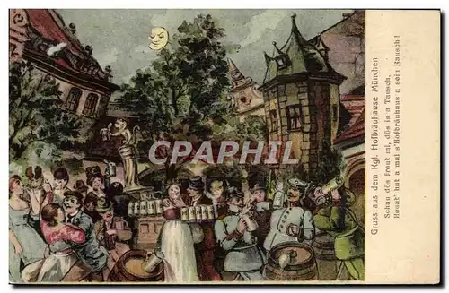 Cartes postales Biere Brasserie Fetes de la biere Munich