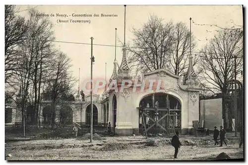 Cartes postales Biere Brasserie Exposition de Nancy Consortium des brasseries