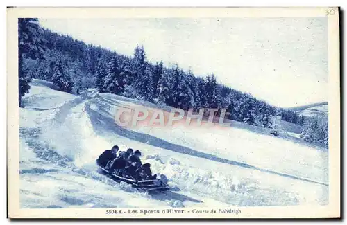 Ansichtskarte AK Sports d&#39hiver Ski course de Bobsleigh
