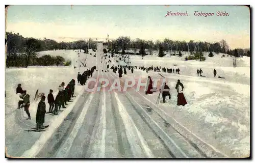 Ansichtskarte AK Sports d&#39hiver Ski Canada Montreal Tobogan slide