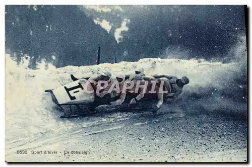 Cartes postales Sports d&#39hiver Ski En bobsleigh
