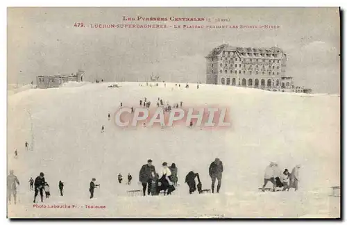 Ansichtskarte AK Sports d&#39hiver Ski Luchon Superbagneres Le plateau pendant les sports d&#39hiver