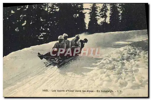 Ansichtskarte AK Sports d&#39hiver Ski Bobsleigh