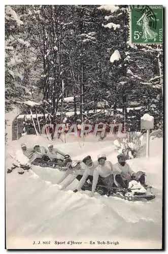 Cartes postales Sports d&#39hiver Ski Bob-sleigh