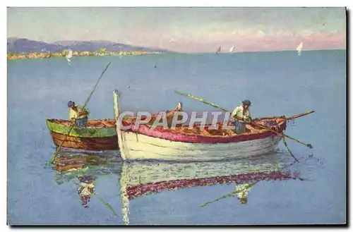 Cartes postales Bateau Peche