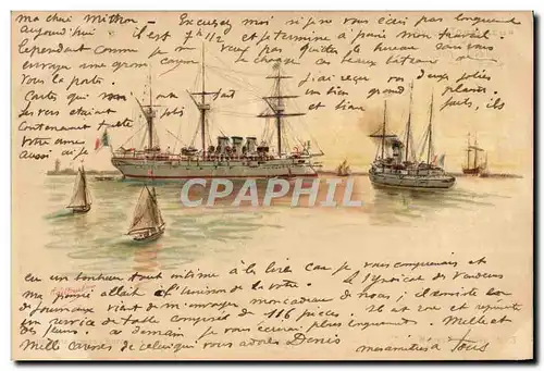 Cartes postales Bateau Guerre