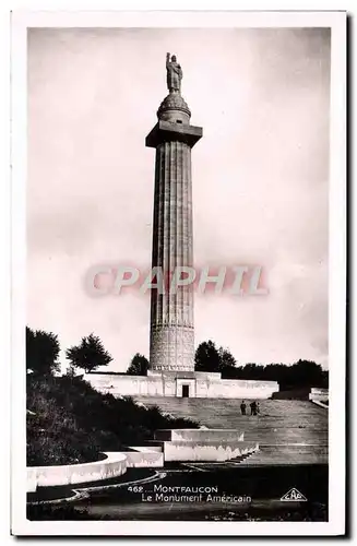 Cartes postales Militaria Montfaucon le monument americain