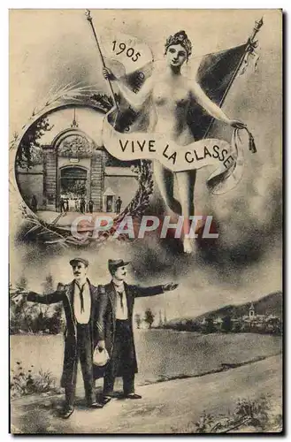 Cartes postales Militaria vive la classe