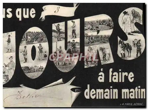 Cartes postales Militaria Plus que Jours