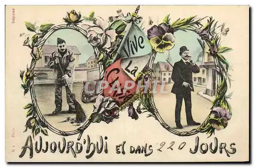 Cartes postales Militaria Vive la classe