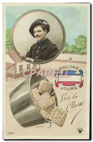 Cartes postales Militaria Soldat Biscuits