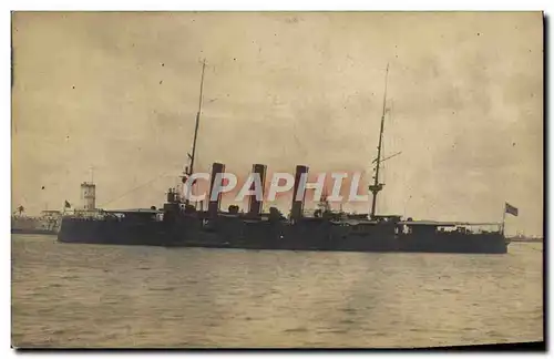 CARTE PHOTO Bateau Guerre Veracruz